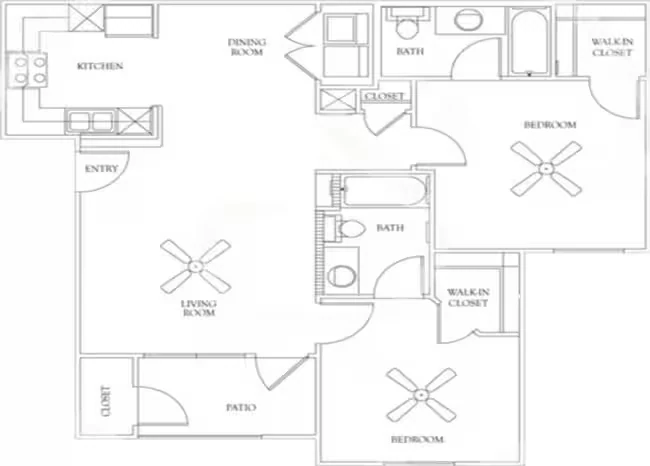 PLAN B1 214 floor plan
